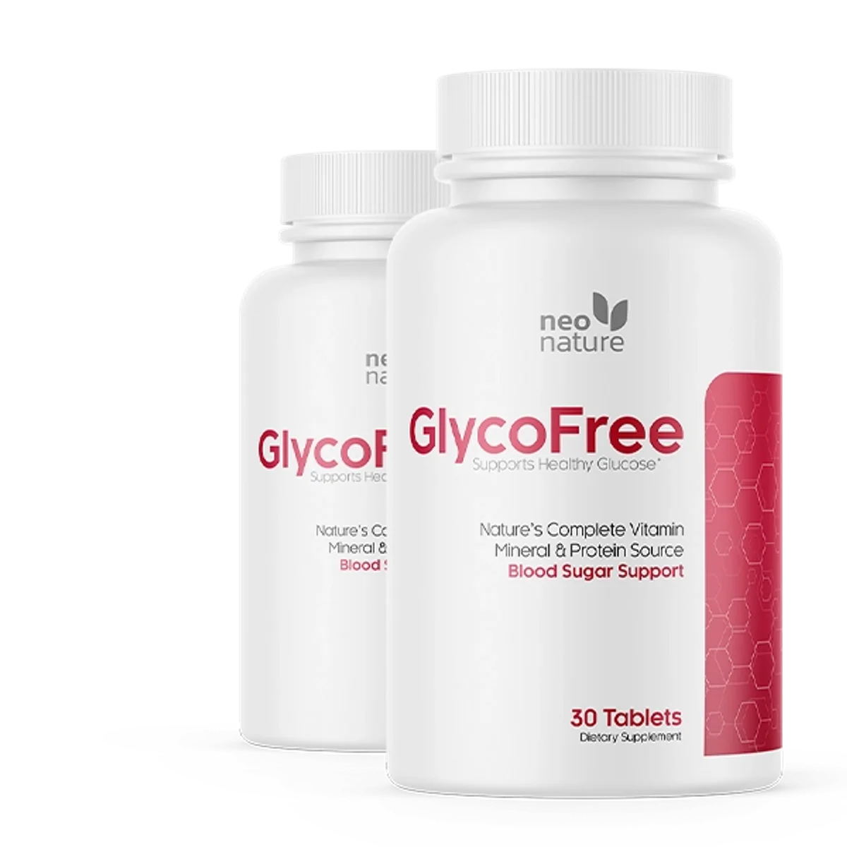 GlycoFree Blood Sugar Supplement Bottle (Front Label)